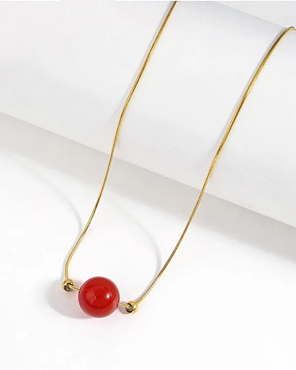 Gold_Premium__Plated_Acacia_Beans_Stainless_Steel_Necklace_For_Women