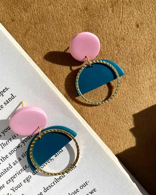 Pink_Premium_Semi_Clay_Earring_For_Women
