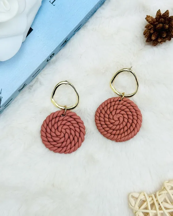 Brown_Premium_Handcrafted_Polymer_Clay_Earring_For_Women