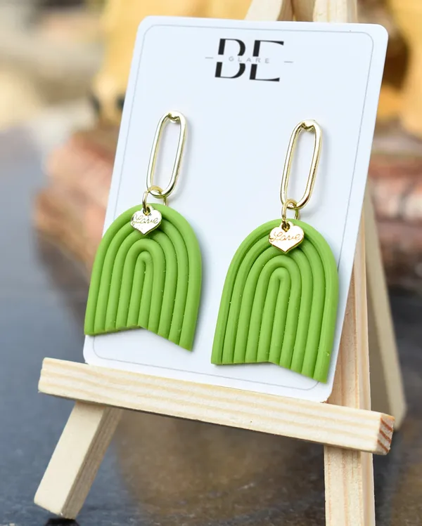 Green_Premium_Handmade_Boho_Polymer_Clay_Earring_For_Women