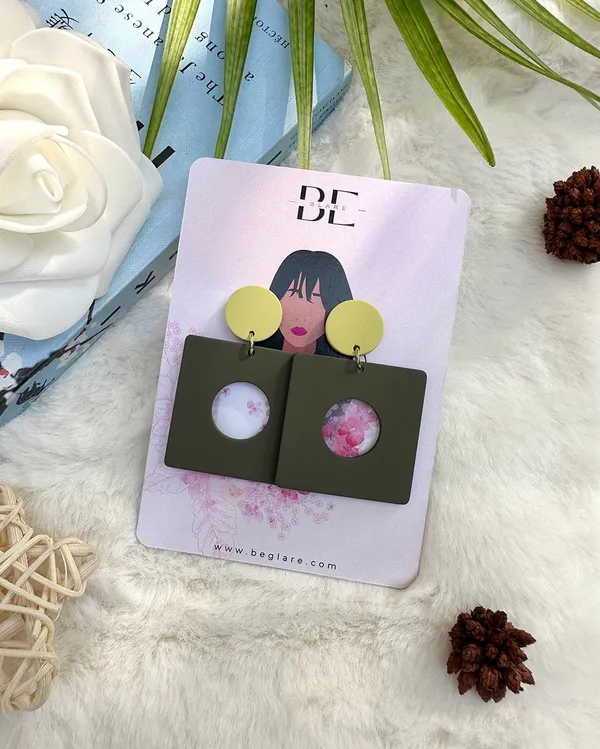 Black_Premium_Handmade_Dangle_Square_Earring_For_Women