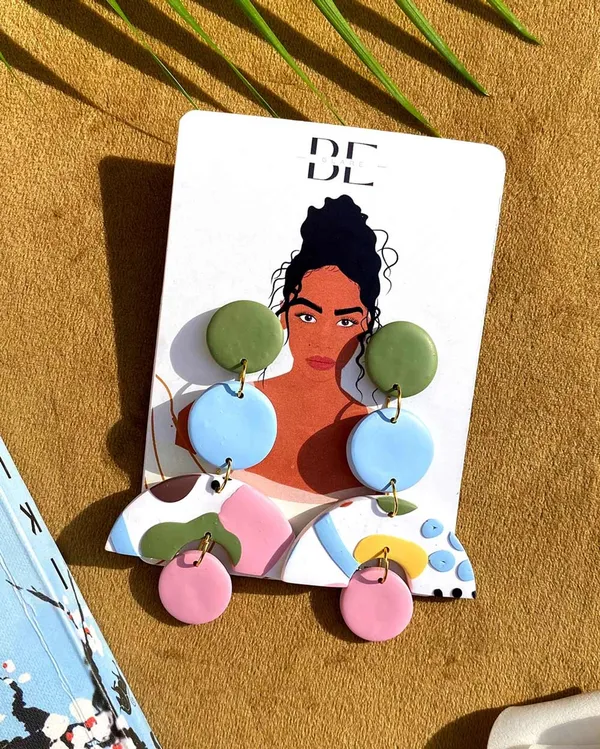 Multicolor_Premium_Long_Island_Clay_Earring_For_Women