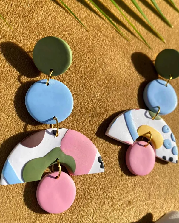 Multicolor_Premium_Long_Island_Clay_Earring_For_Women