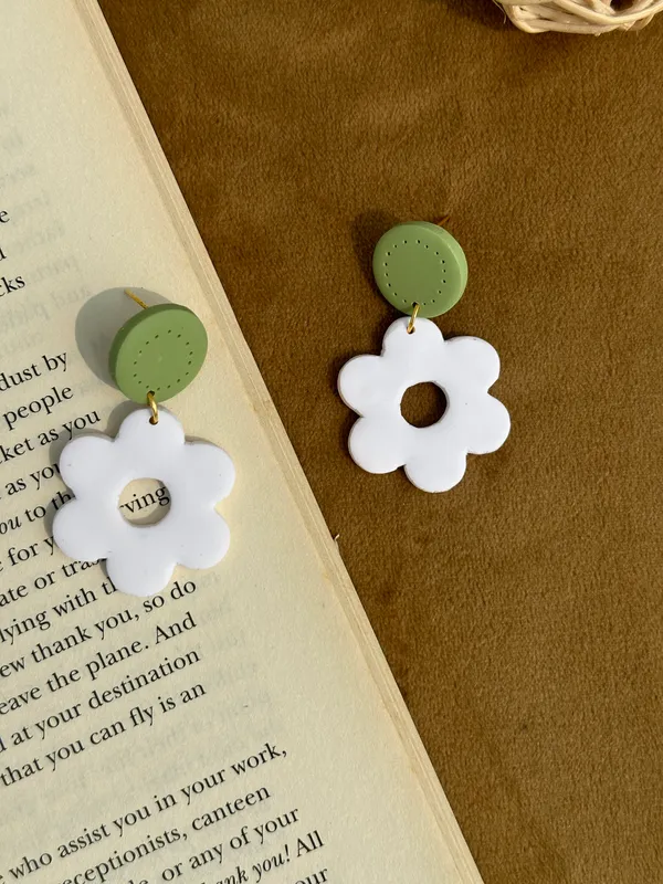 Mint_Premium_Mint_Daisy_Polymer_Clay_Earrings_For_Women