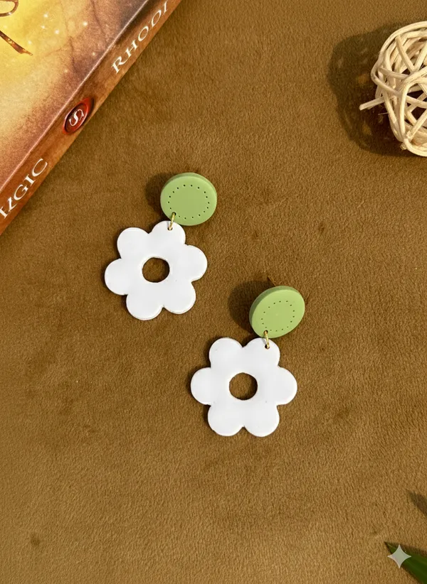 Mint_Premium_Mint_Daisy_Polymer_Clay_Earrings_For_Women