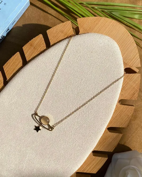 Gold_Premium_Planet_&_Star_Charm_Necklace_For_Women