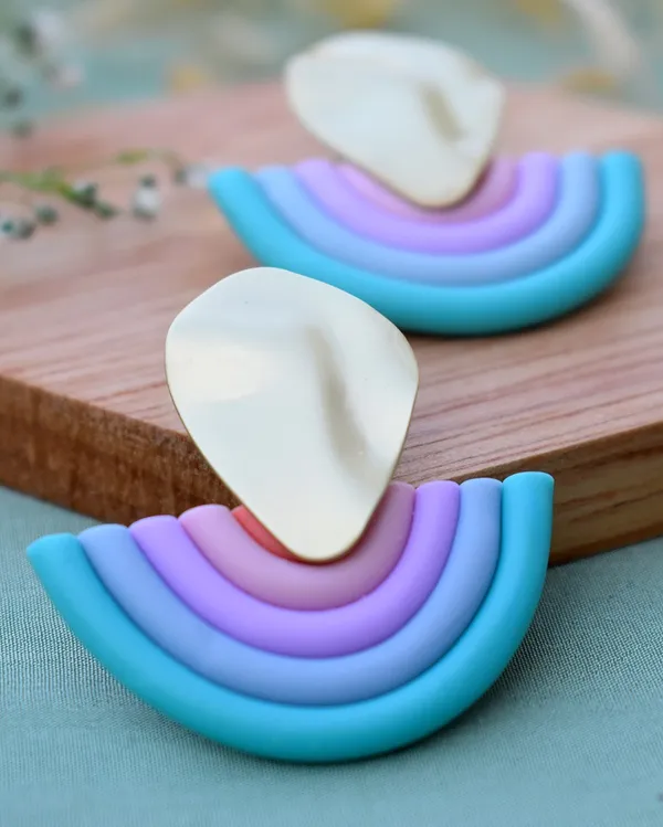 Blue_Premium_Rainbow_Polymer_Clay_Earring_With_Coating_Drop_For_Women_For_Women