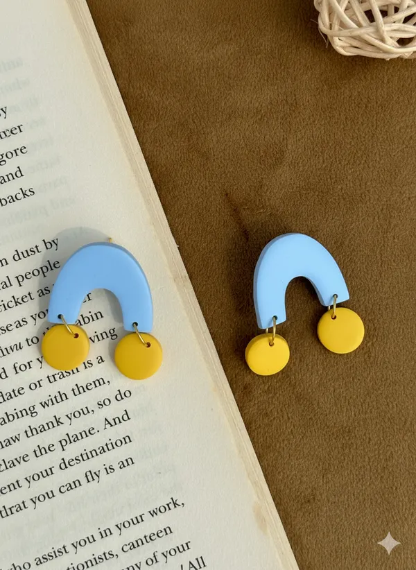 Multicolor_Premium_Sunny_Arch_Polymer_Clay_Earrings_For_Women