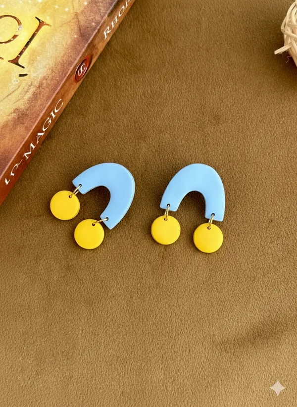 Multicolor_Premium_Sunny_Arch_Polymer_Clay_Earrings_For_Women