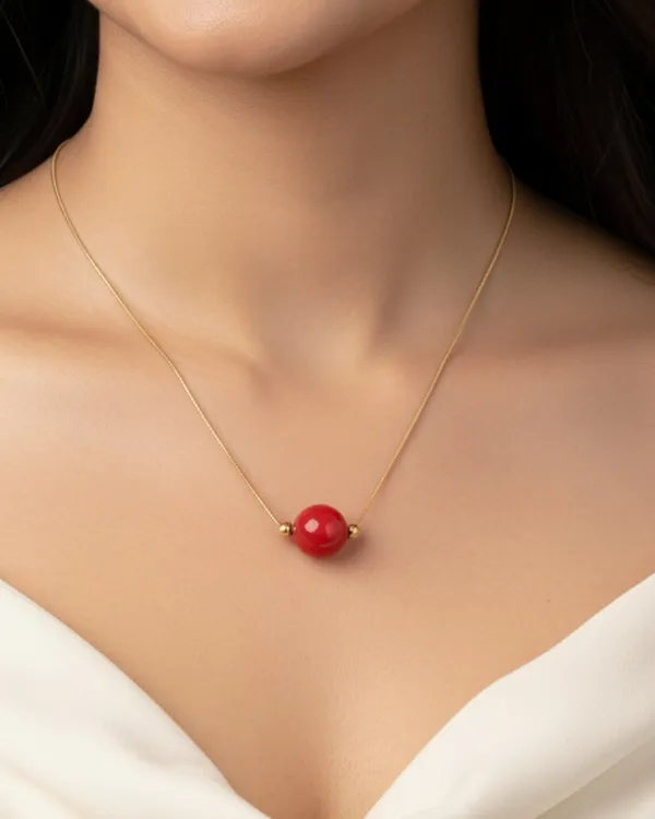 Gold_Premium__Plated_Acacia_Beans_Stainless_Steel_Necklace_For_Women