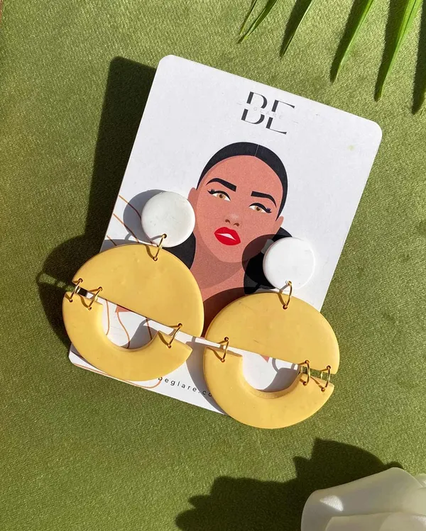 Yellow_Premium_Big_Drop_Clay_Earring_For_Women