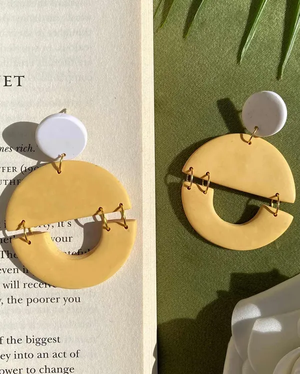 Yellow_Premium_Big_Drop_Clay_Earring_For_Women