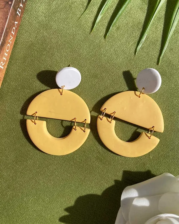 Yellow_Premium_Big_Drop_Clay_Earring_For_Women