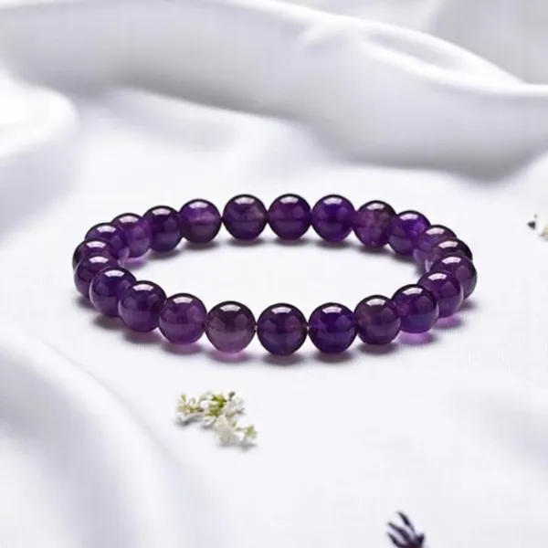Purple_Natural_Amethyst_Healing_Bracelet_For_Unisex