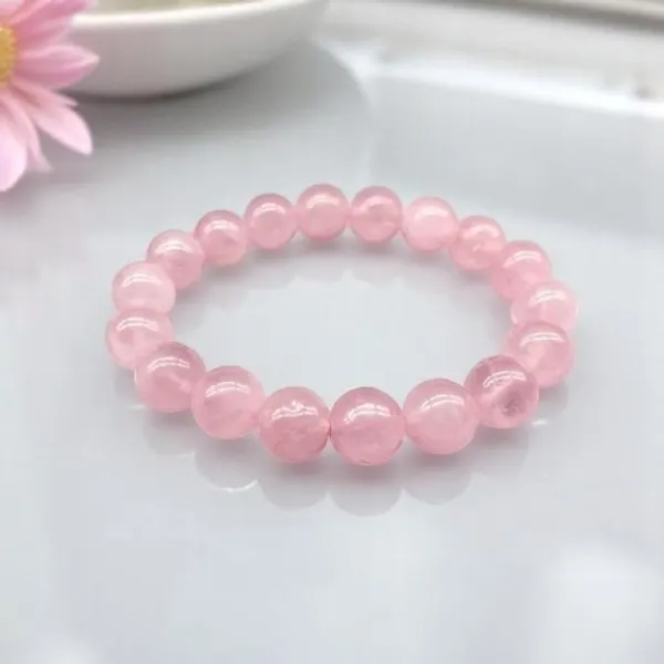 Pink_Natural_Rose_Quartz_Healing_Bracelet_For_Unisex