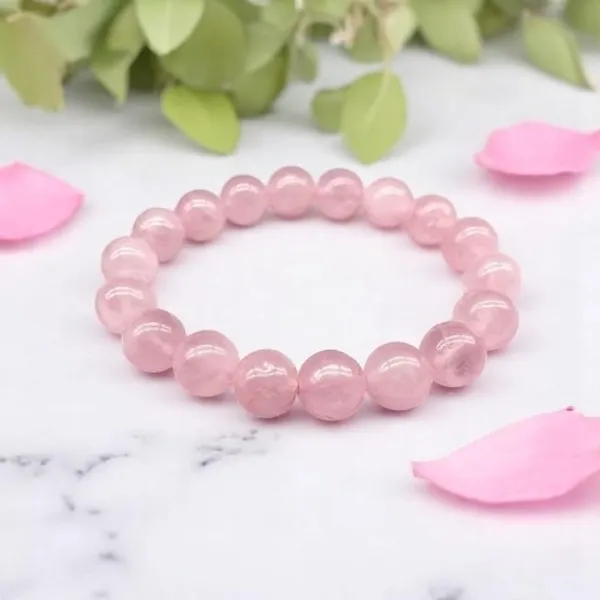 Pink_Natural_Rose_Quartz_Healing_Bracelet_For_Unisex