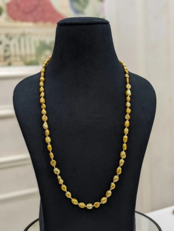 Golden__Keshi_Pearl_Necklace_For_Women
