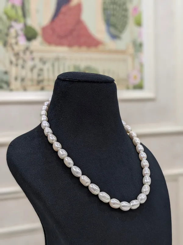 White__Rice_Pearl_Necklace_For_Women