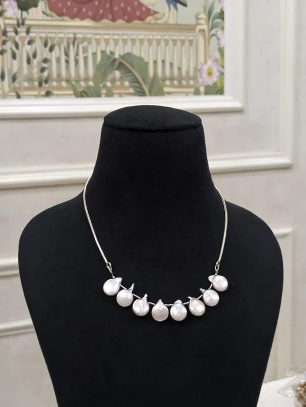 Pink__Coin_Silver_Pearl_Necklace_For_Women