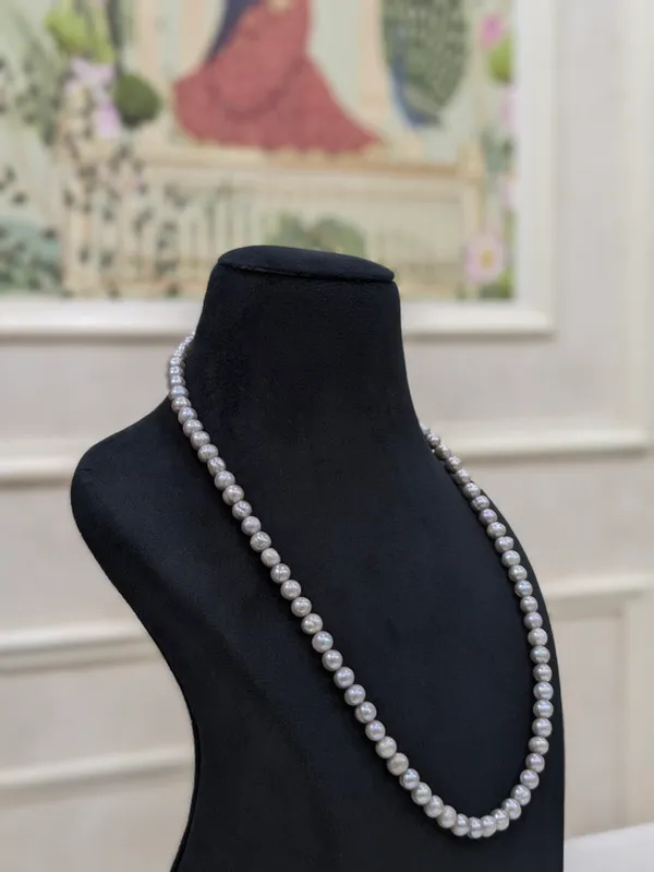 White__Round_Pearl_Necklace_For_Women