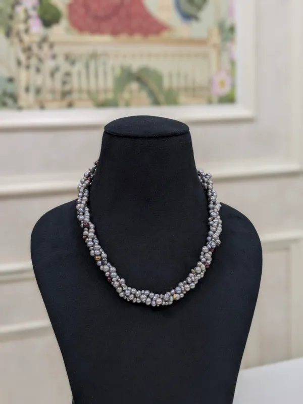 Grey__Malti_Layer_Necklace_For_Women