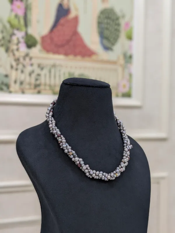 Grey__Malti_Layer_Necklace_For_Women