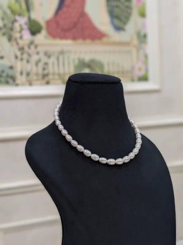 White__Rice_Pearl_Necklace_For_Women