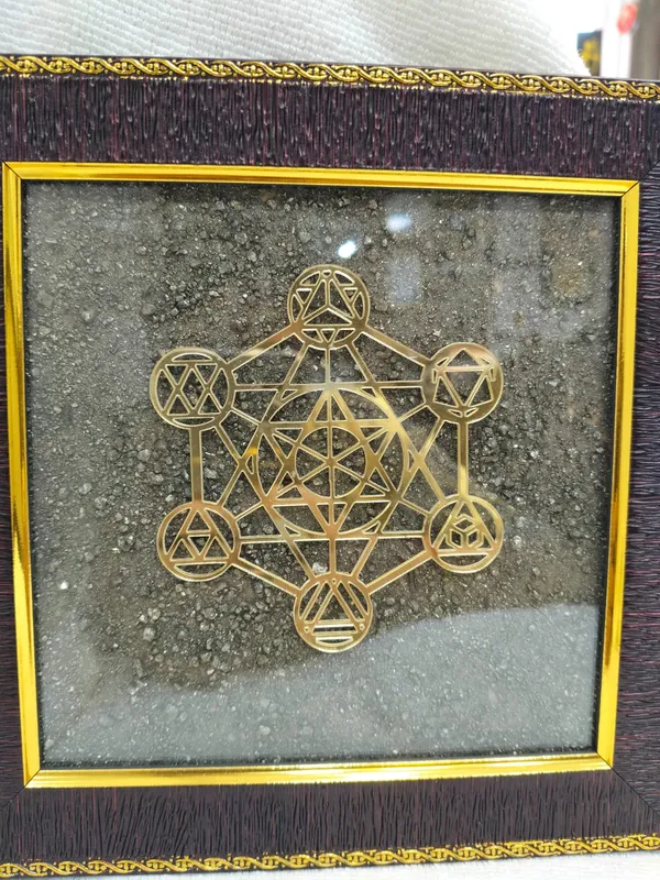 Metatrons_Cube_Wooden_Frame_With_Pyrite_Dust_|_Enhances_Intuition_&_Productivity_|_Astrological_Made