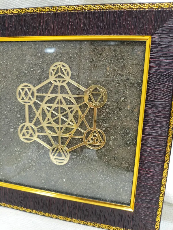 Metatrons_Cube_Wooden_Frame_With_Pyrite_Dust_|_Enhances_Intuition_&_Productivity_|_Astrological_Made