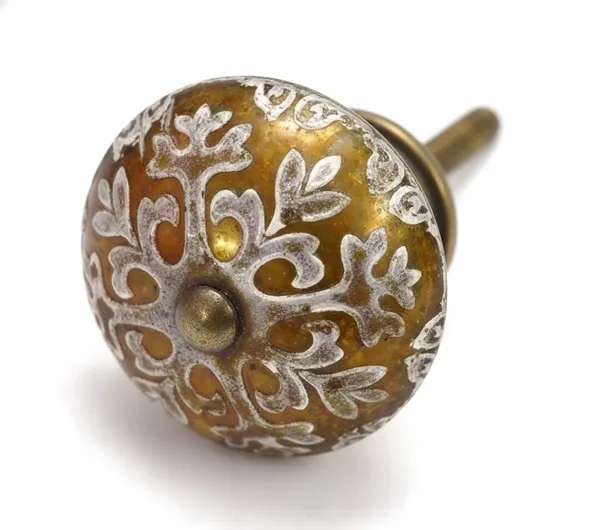 White_Washed_Golden_Brass_Floral_Knob_(Pack_Of_6)_(4L_X_4B_X_6.5H_Cm)