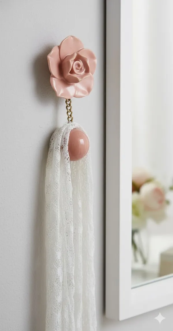 Peach_Flower_Ceramic_&_Iron_Hook_(11L_X_6B_X_8H_Cm)