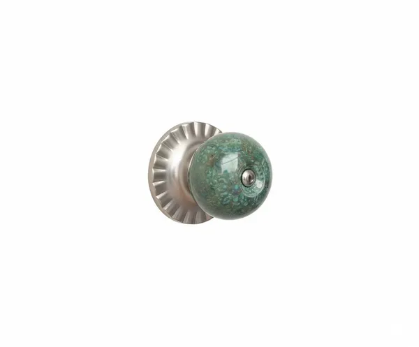 Turqouise_Green_With_Gold_Decal_Ceramic_Knob_(Pack_Of_6)_(3.75L_X_3.75B_X_5.75H_Cm)