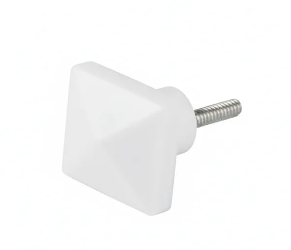 White_Rectangular_Premium_Marble_Knob_(Pack_Of_6)_(3.75L_X_3.75B_X_6.25H_Cm)