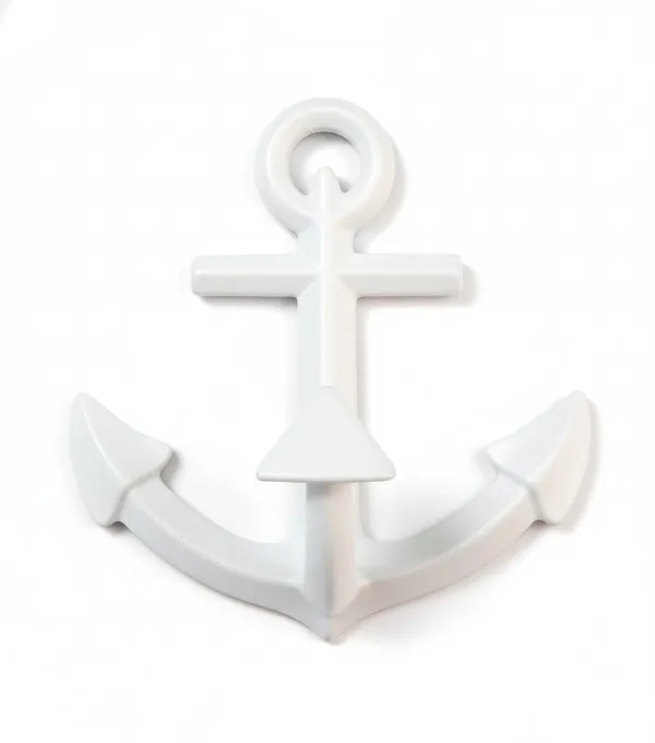 White_Anchor_Shaped_Iron_Hook_(16L_X_14B_X_7H_Cm)