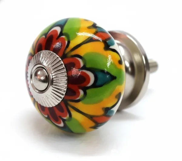 Multicolor_Ceramic_Premium_Floral_Knob_(Pack_Of_6)_(4.5L_X_4.5B_X_7H_Cm)