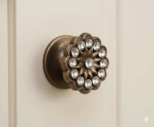 Antique_Brown_Silver_Jewel_Knob_(Pack_Of_6)_(5L_X_5B_X_5.5H_Cm)