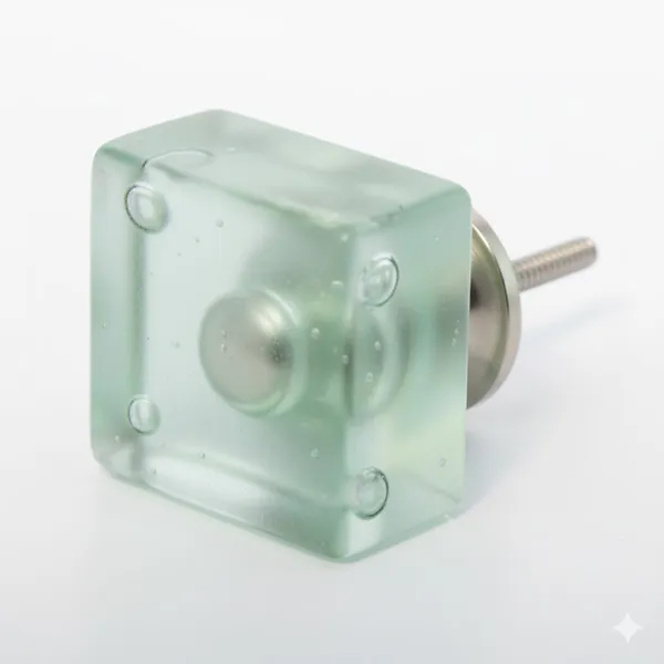 Blue_Tinted_Glass_Premium_Square_Knob_(Pack_Of_6)_(3L_X_3B_X_7H_Cm)