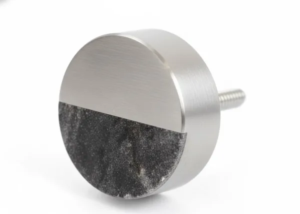 Grey_Round_Marble_With_Metal_Fitted_Knob_(Pack_Of_6)_(3.75L_X_3.75B_X_6.25H_Cm)