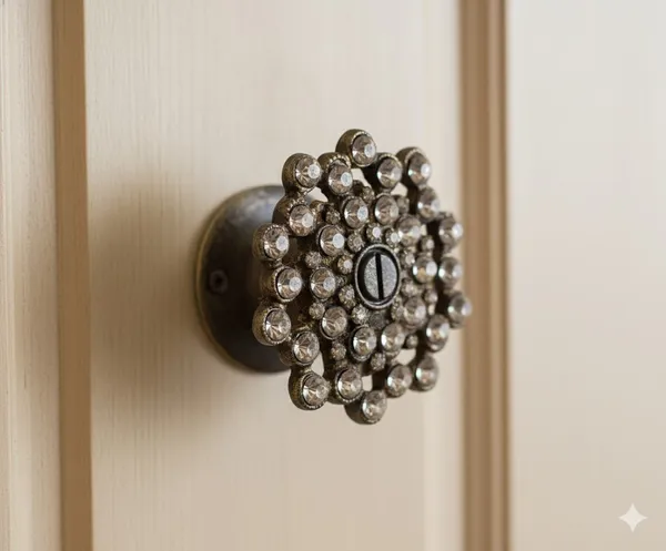 Antique_Brown_Silver_Jewel_Knob_(Pack_Of_6)_(5L_X_5B_X_5.5H_Cm)