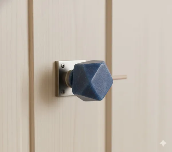 Blue_Hexagon_Shaped_Resin_Knob_(Pack_Of_6)_(3.5L_X_2.5B_X_7.5H_Cm)