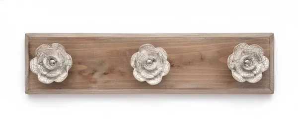 Ivory_Wooden_&_Cermaic_Flower_Shaped_Knob_(Pack_Of_6)_(38L_X_10B_X_6H_Cm)