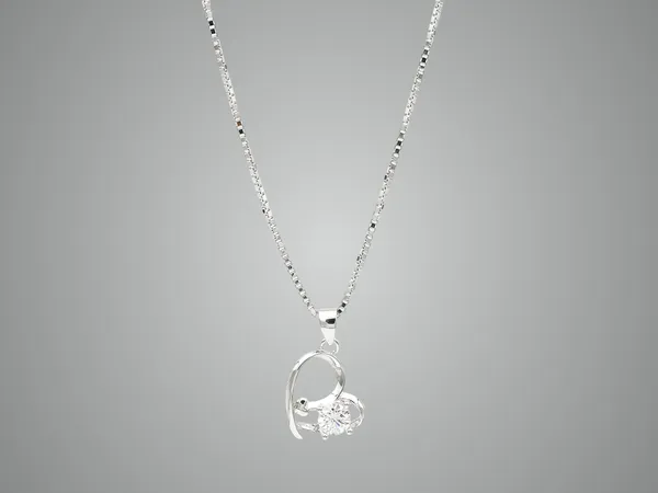 Silver_Royal_Heart_Gemstone_Chain_For_Women