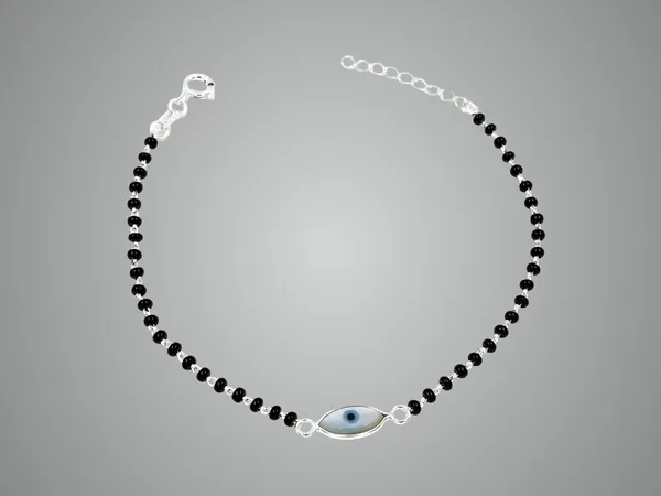 Silver_Blue_Eye_Ward_Bracelet_For_Women