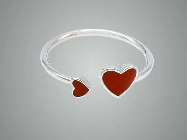 Silver_Double_Heart_Embrace_Ring_For_Women