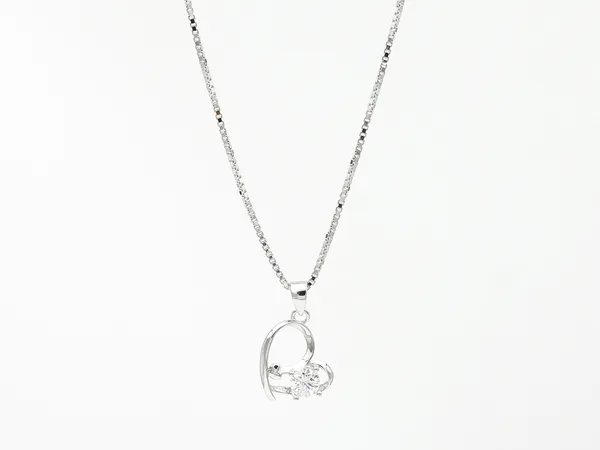 Silver_Royal_Heart_Gemstone_Chain_For_Women