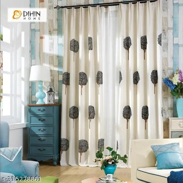 Multicolor_Polycotton_3D_Digital_Print_Crush_Door_Curtain