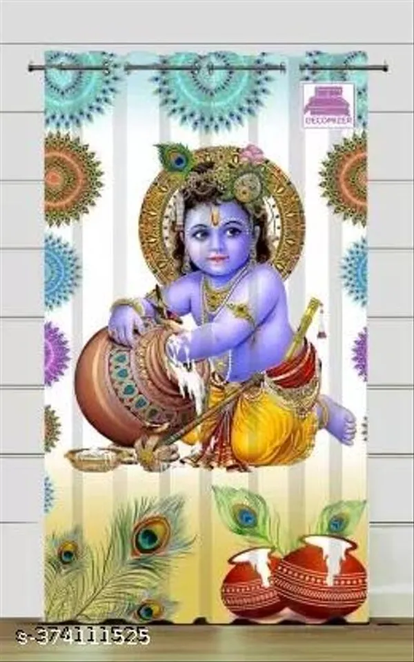 Multicolor_Polycotton_Devotional_God_3D_Print_Mandir_Door_Curtain