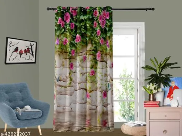 Pack_of_2_Pack_of_2__Multicolor_Polycotton_Pastoral_Print_Door_Curtain