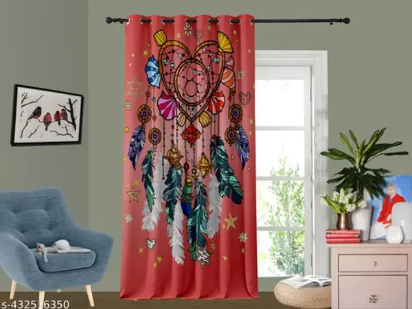 Multicolor_Polycotton_Home_3D_Printed_Long_Door_Curtain