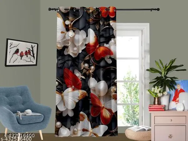 Multicolor_Polycotton_3D_Print_Door_Curtain